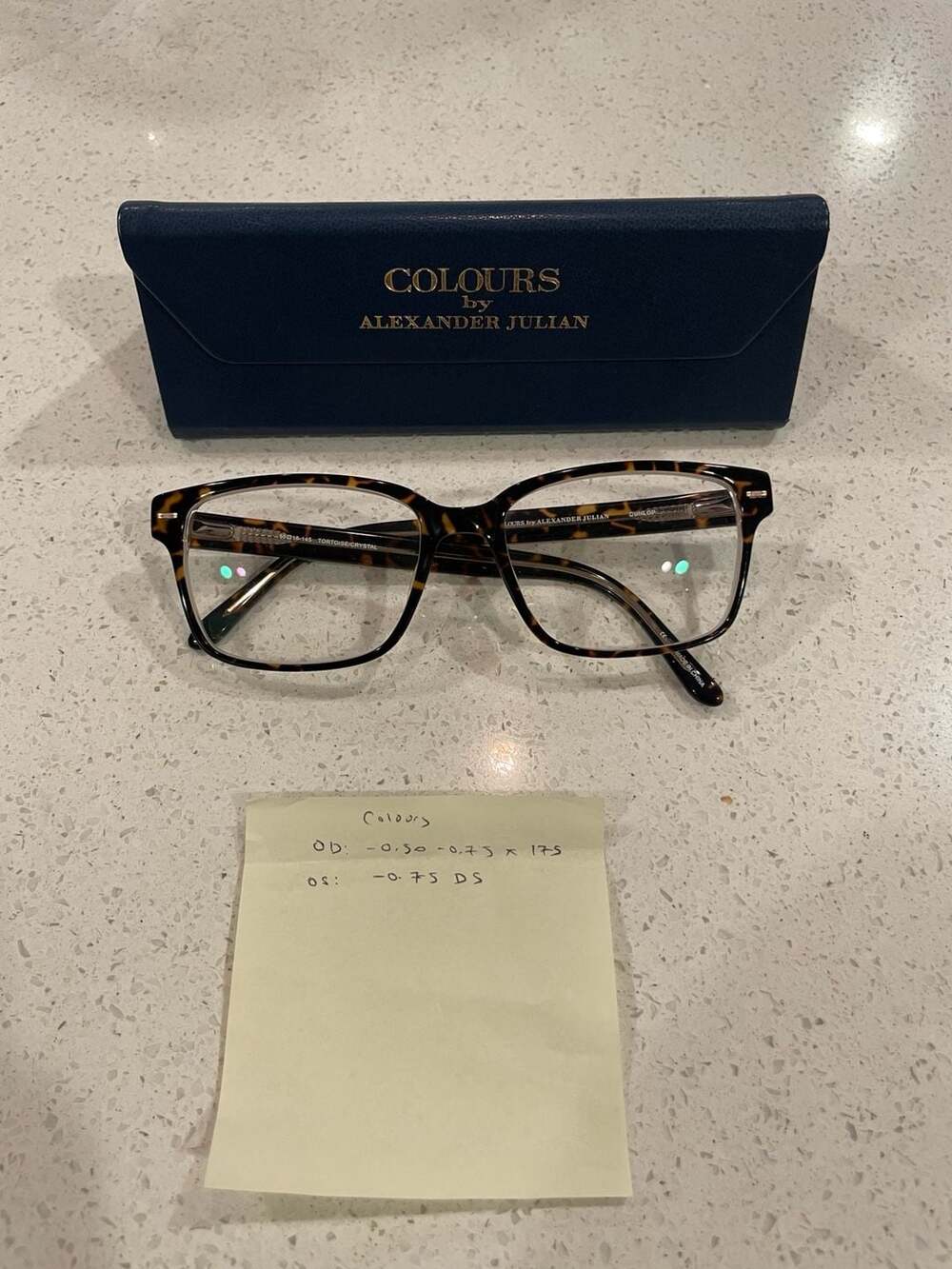 Colours by Alexander Julian Dunlop Eyeglasses with Case PERSCRIPTION